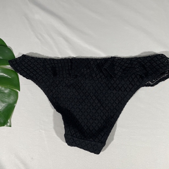 NWT FREYA [ Medium‎ ] Lace Bohemia Italini Swim Bikini Bottom Black - Picture 8 of 9
